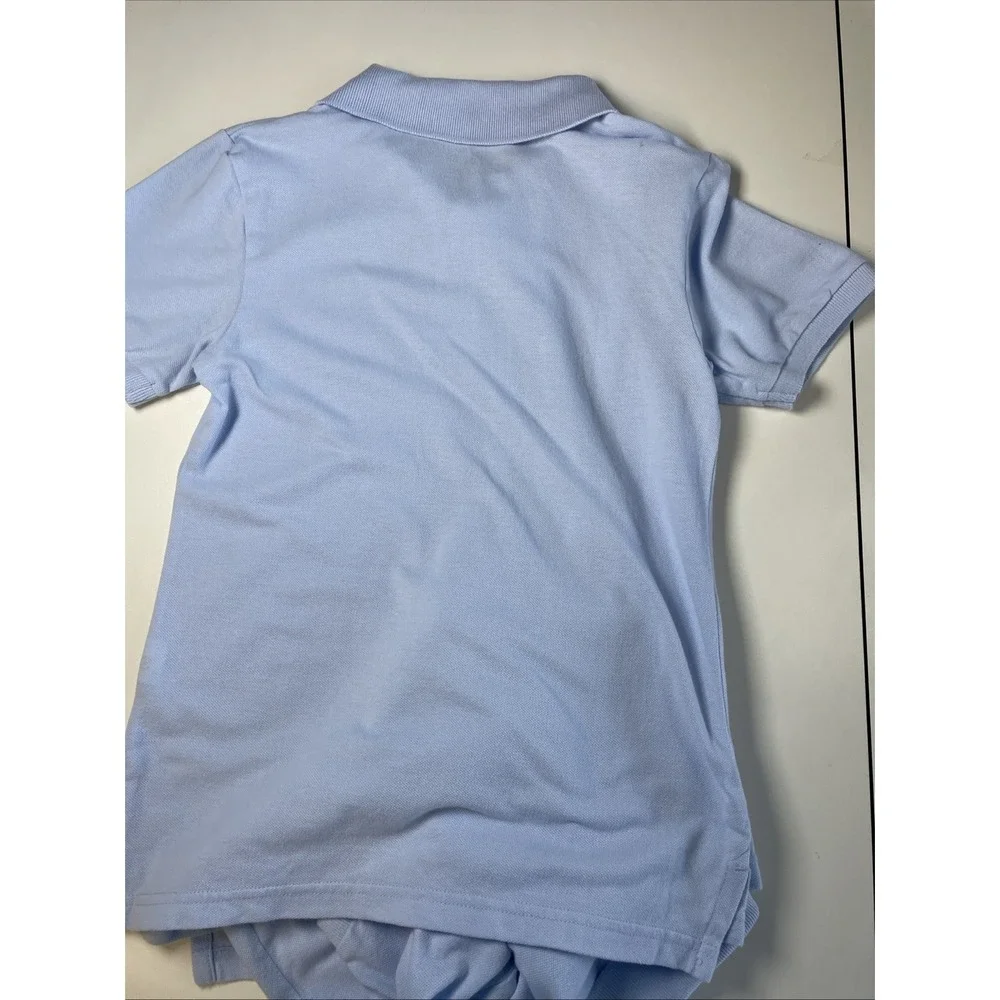 Childrens Place Uniform Short Sleeve Polo Shirts Light Blue Lot of 2 Size 5/6